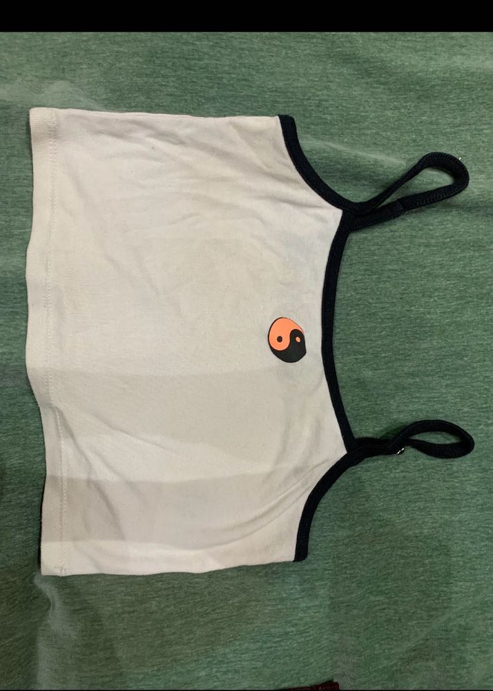 Yin Yang Cropped Tank Top