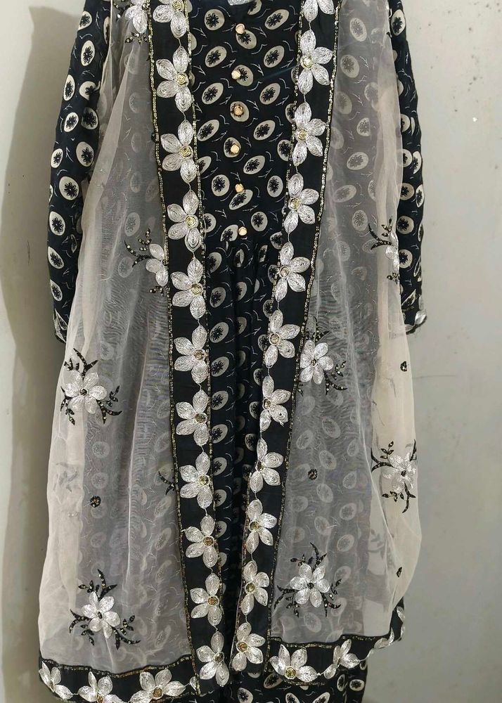 anarkali kurti  with jacket