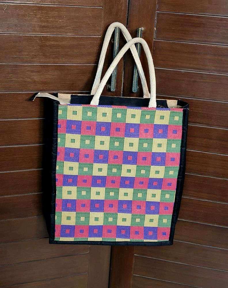 Eco Friendly Jute Multipurpose Print Reusable Bag