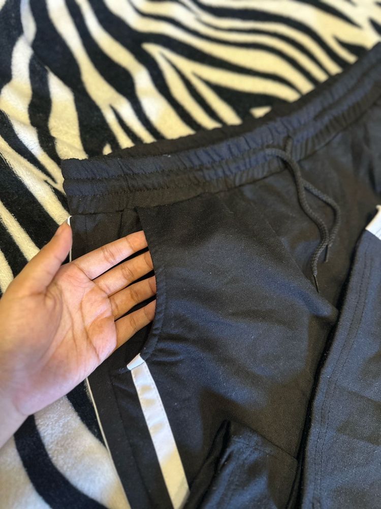 Black Striped Pants