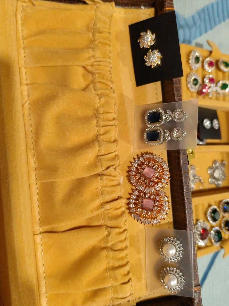 Combo Of Zirconia Studs - 4 Pair