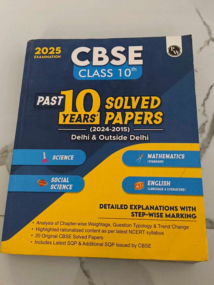 CBSE Class 10th PYQs - Past 10 Years&#39; Solved Paper