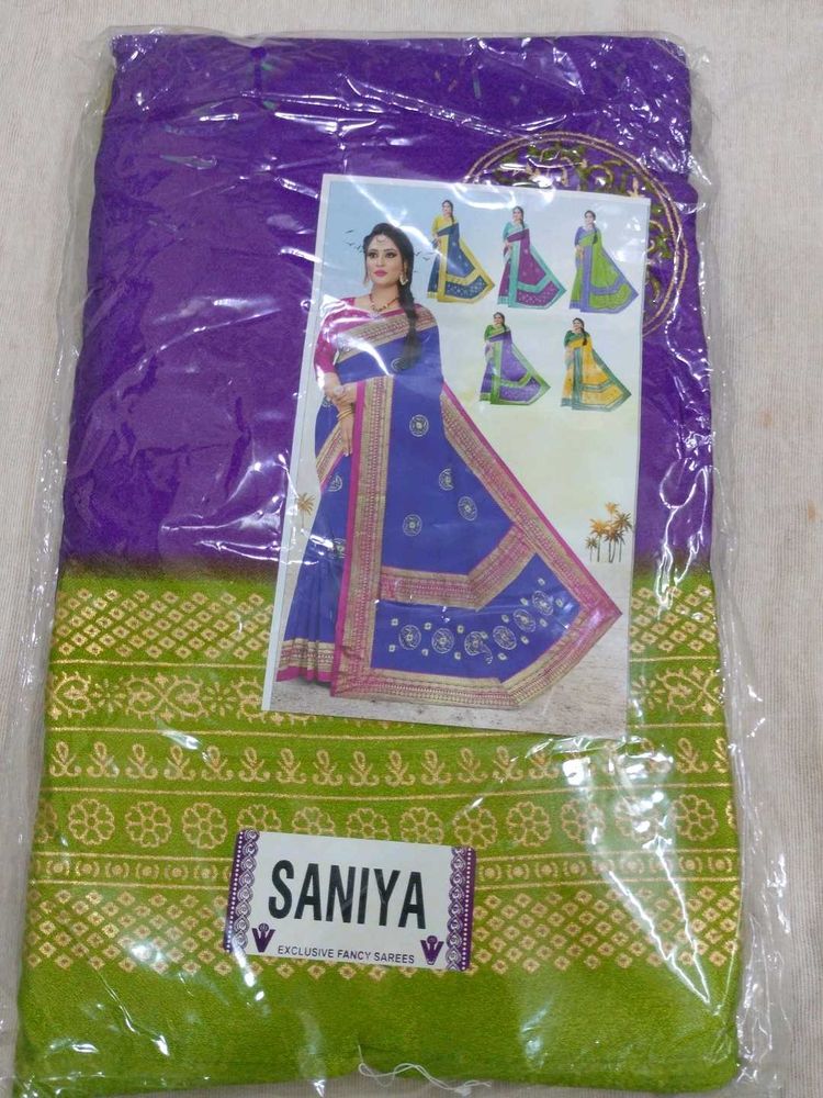 Elegant Saniya Saree synthetic chiffon silk