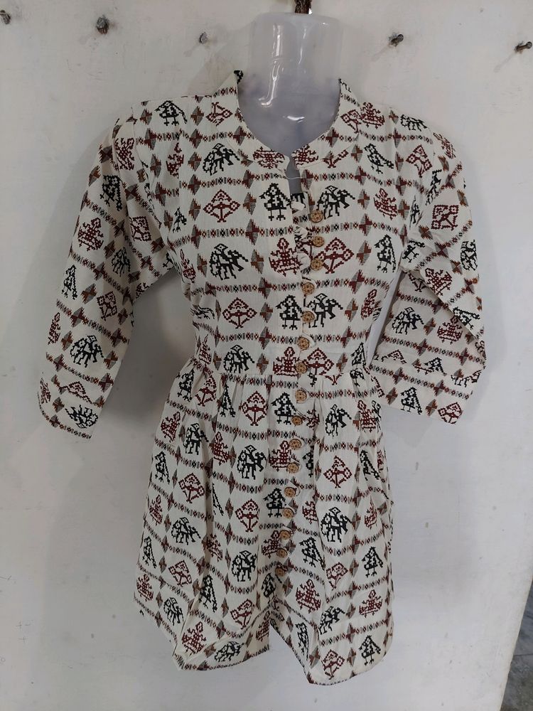 🤗Offer Me✨️Patola Design Short Top