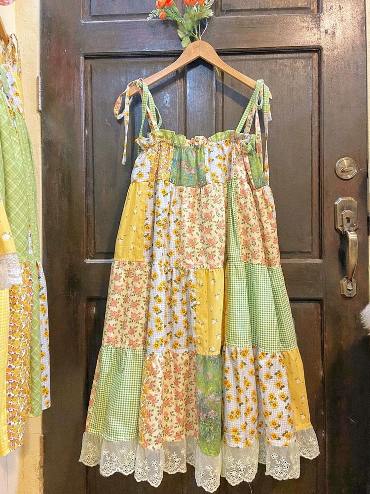 Floral Patchwork Sundress