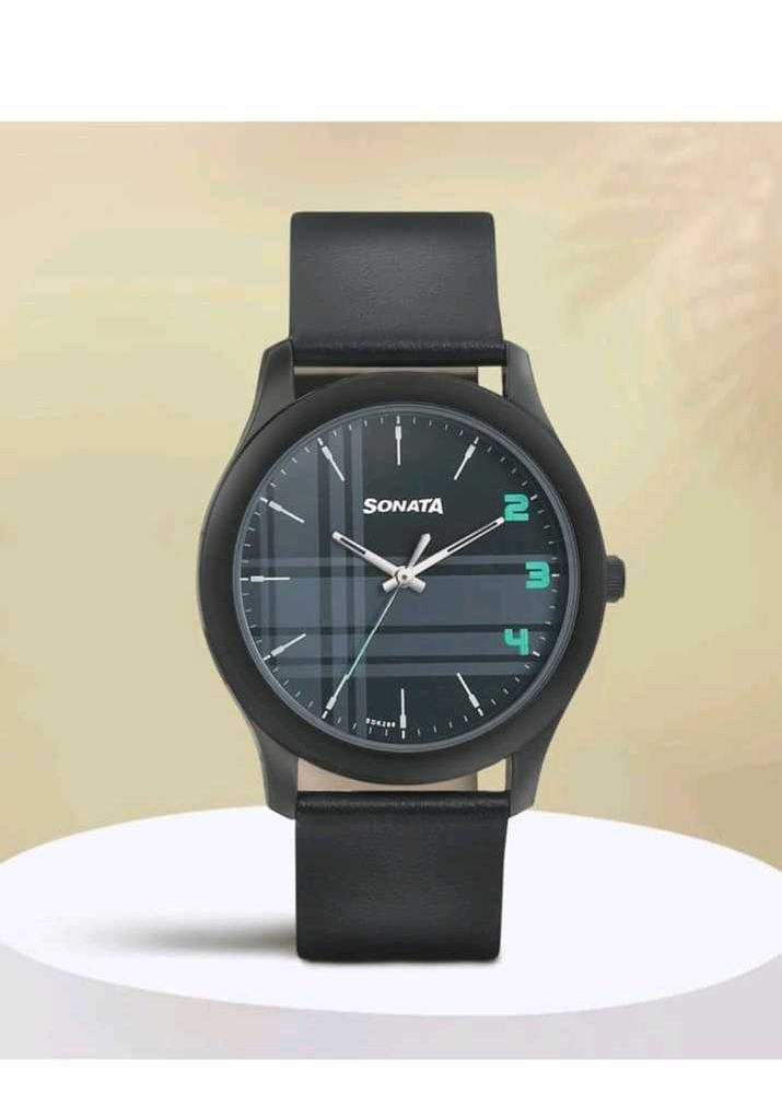 Sonata Black Dial Men&#39;s Watch