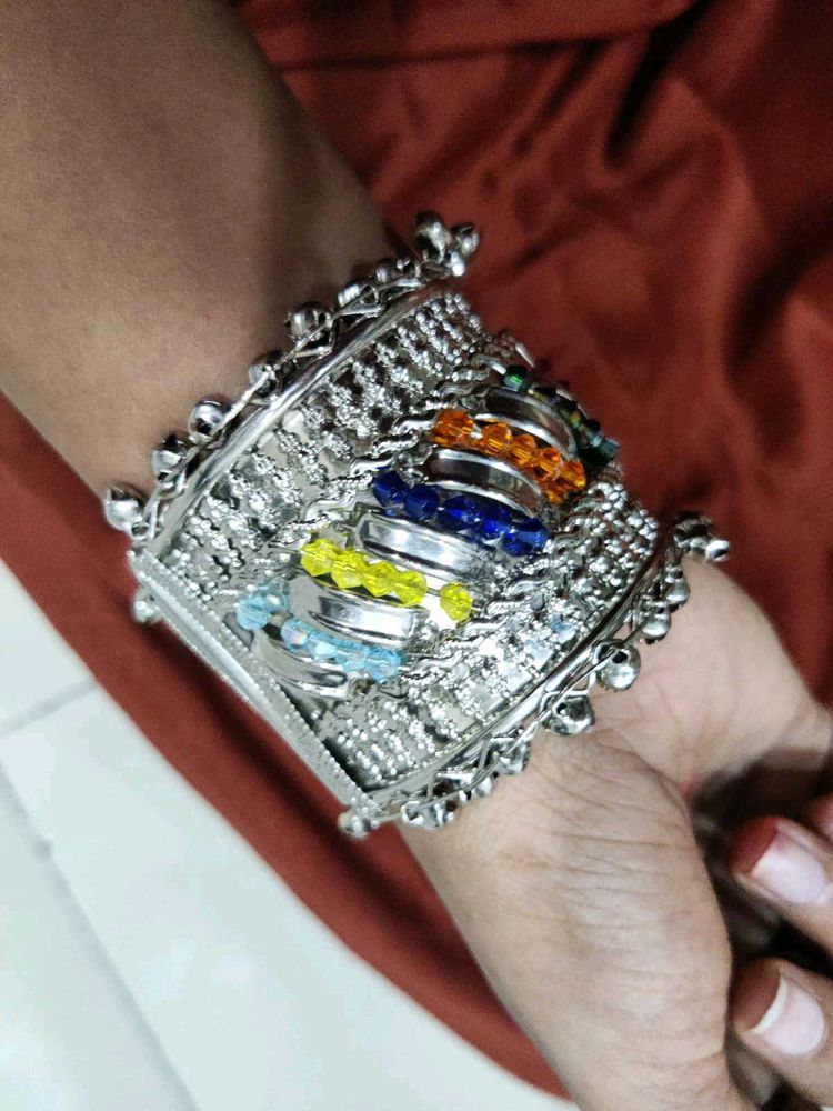 Statement Silver Cuff Bracelet