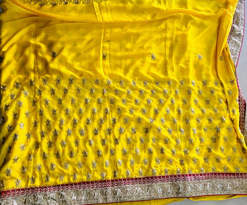 Fab Yellow Saree