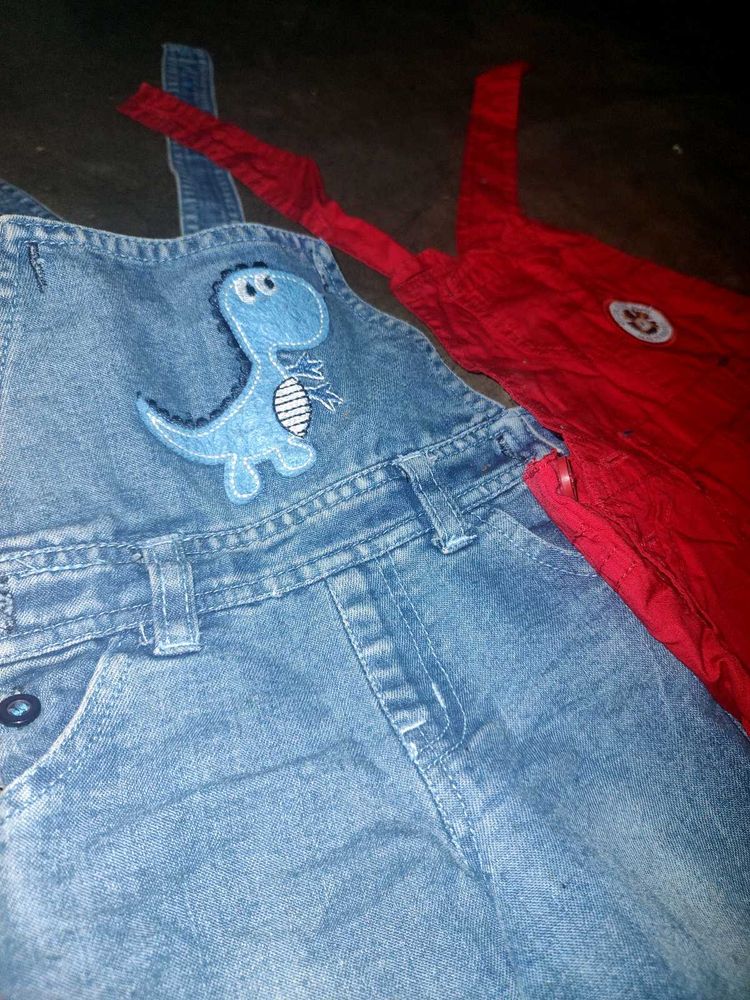 Combo of Cute Baby Dungrees