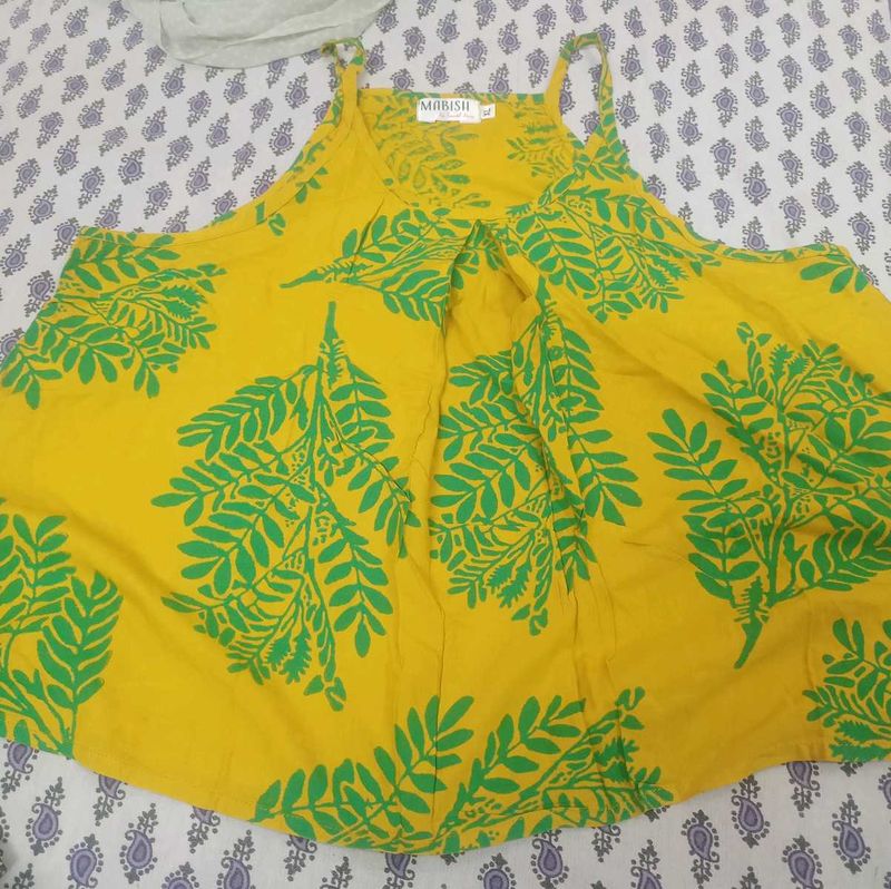 Yellow Floral Dress