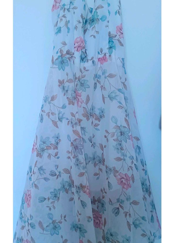 A floral midi dress