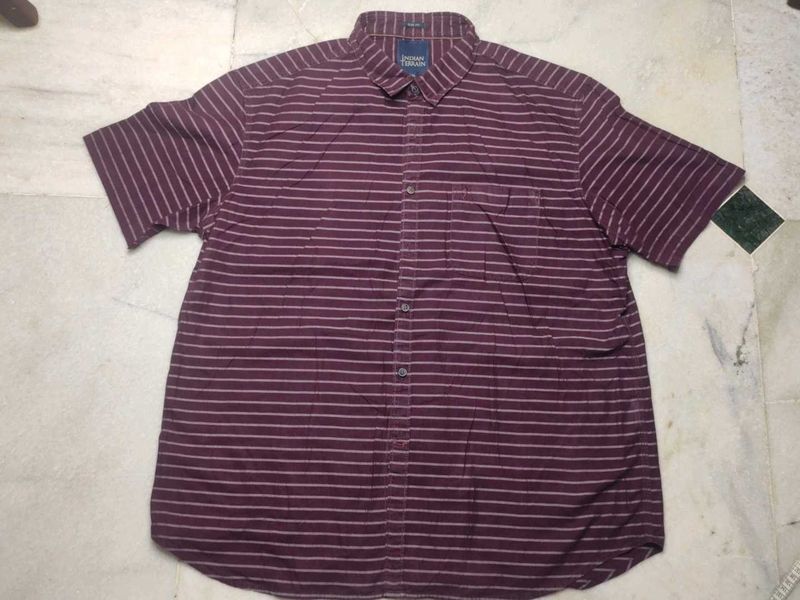 Striped Burgundy Shirt