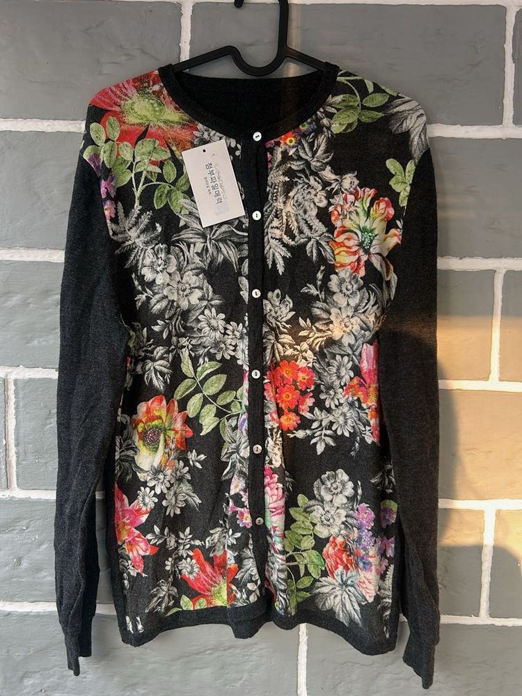 Floral Print Cardigan - New with Tag