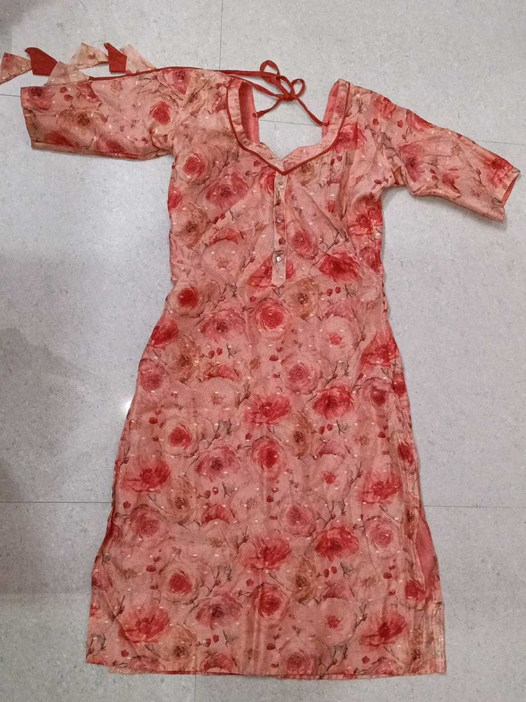 Floral Print Kurta