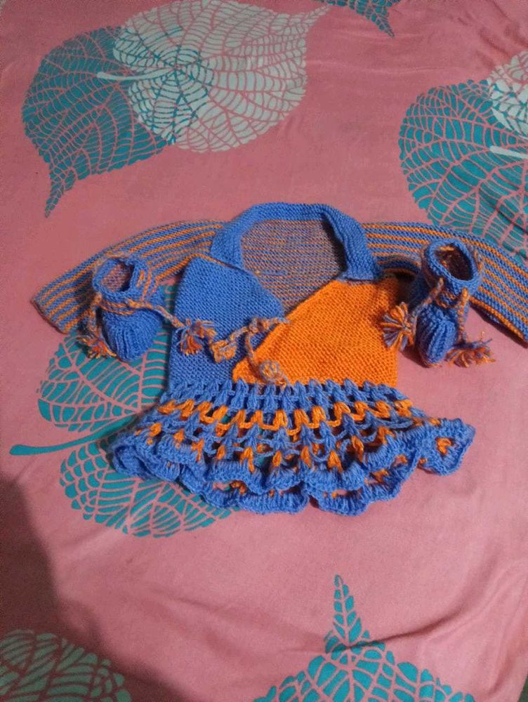 Handmade Sweater And Shoes For Kids