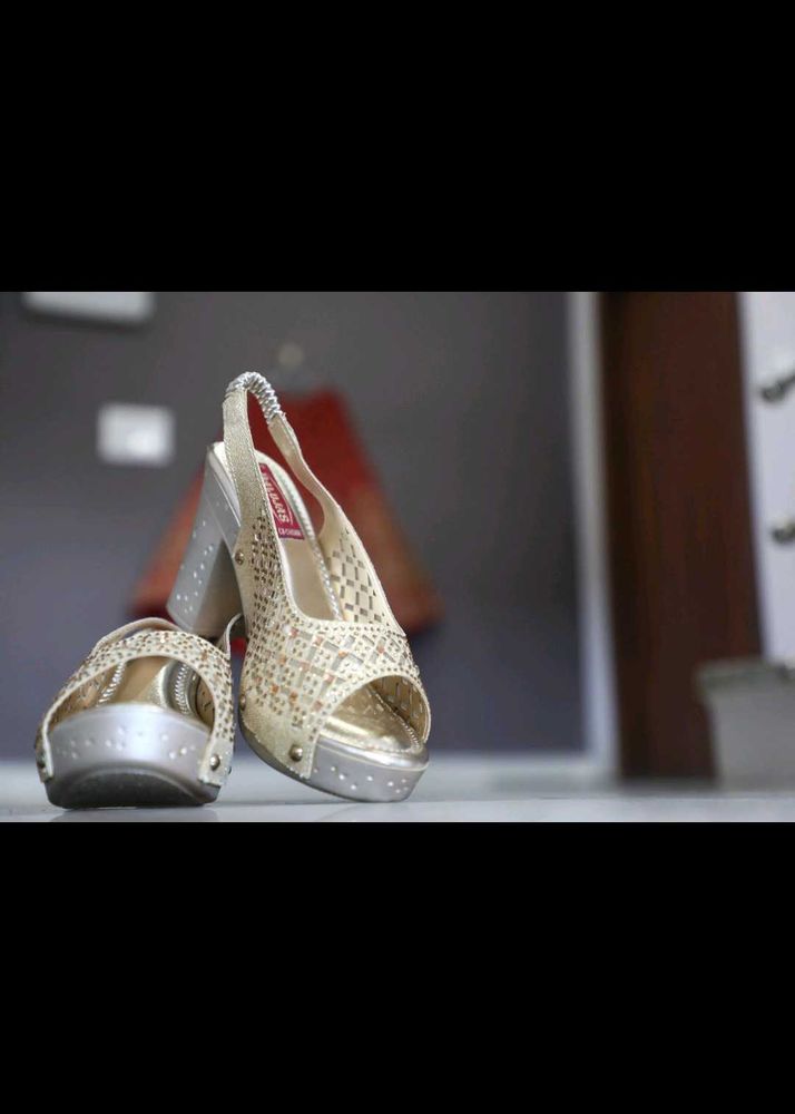 Elegant Gold Heels