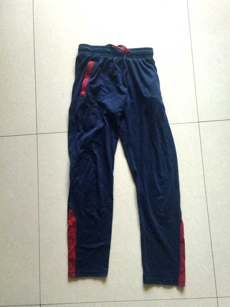 Navy &amp; Red Striped Lounge Pants