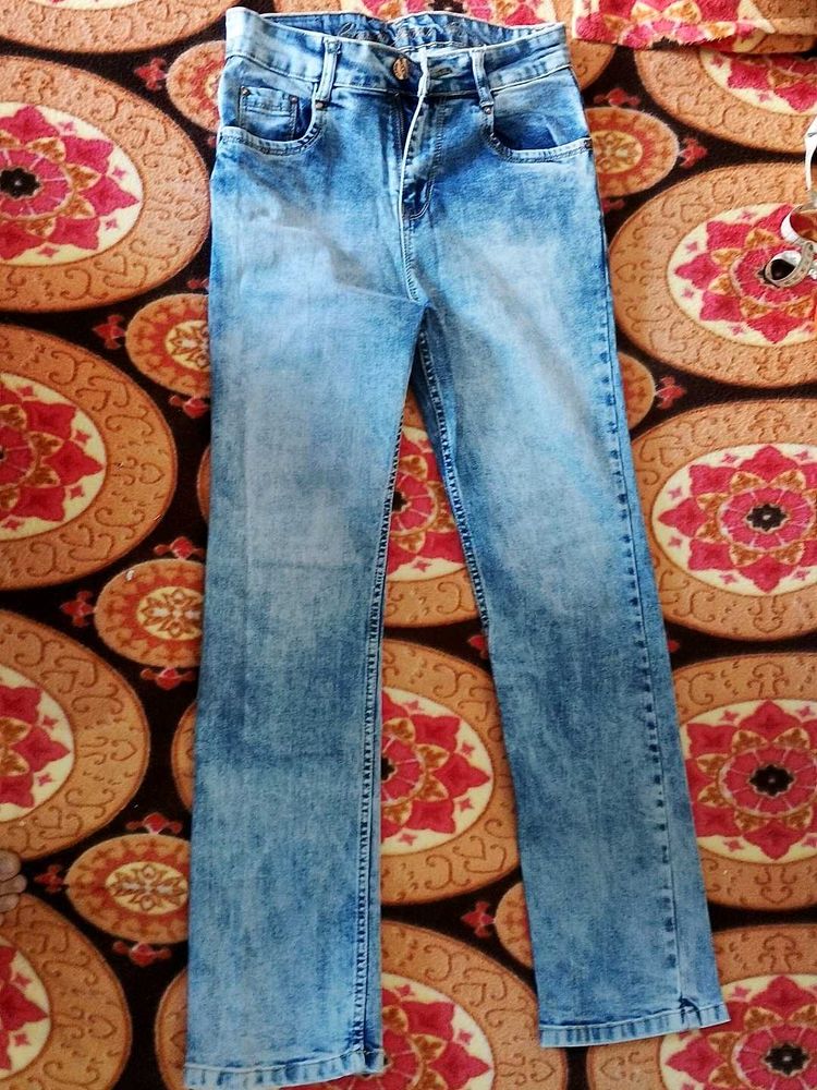 Acid Wash Denim Jeans