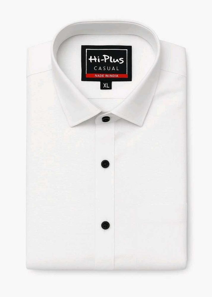 Hi-Plus White Casual Shirt - XL
