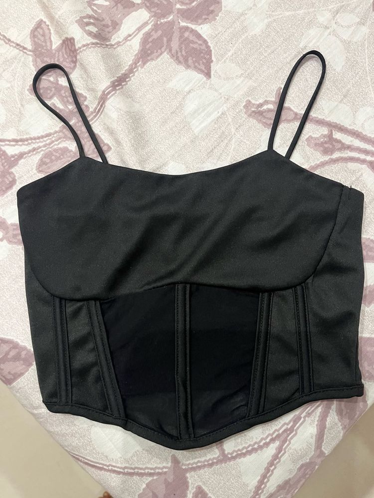 Sexy Black Corset Top