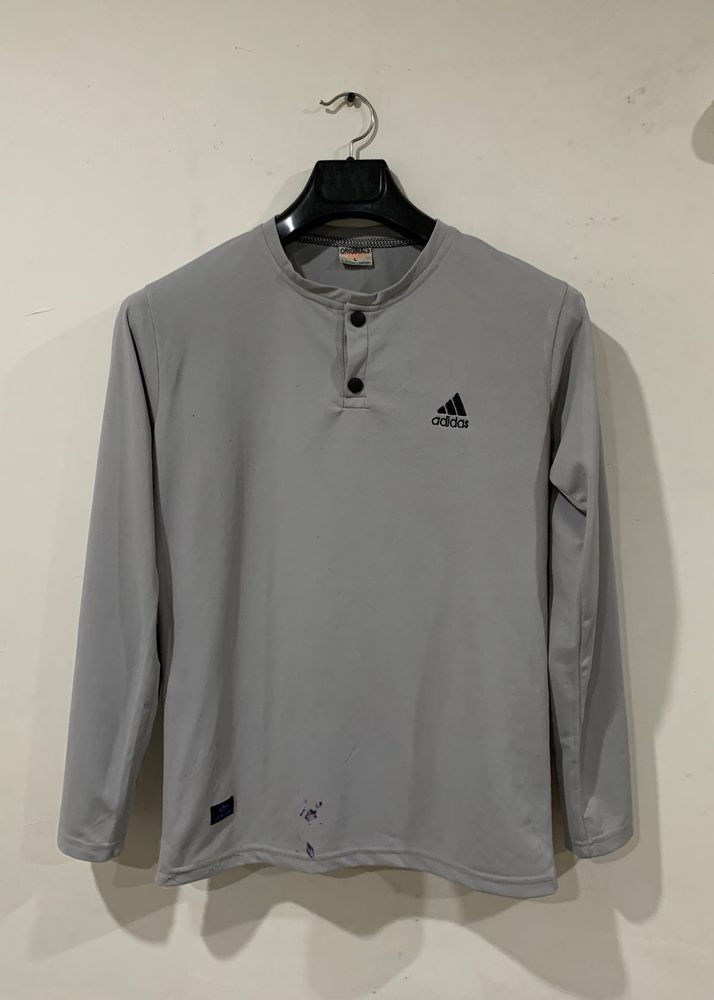 Adidas Full Sleeve Ban Collar Tshirt