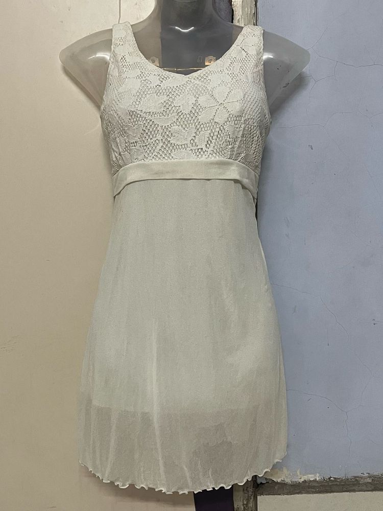 Pintrest Chochet White Lace Dress