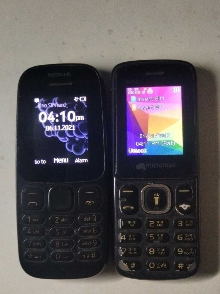Nokia 105 And Micromax keypad Combo