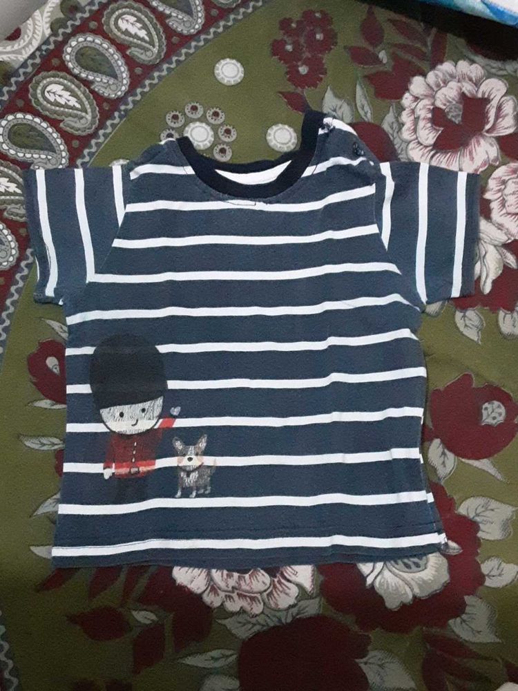 Striped T-Shirt with Guard &amp; Dog