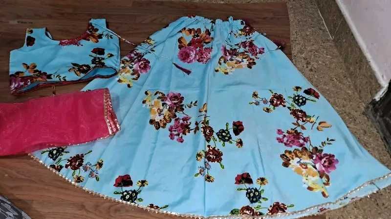 Floral Lehenga Choli Set for 3-4 years old girl