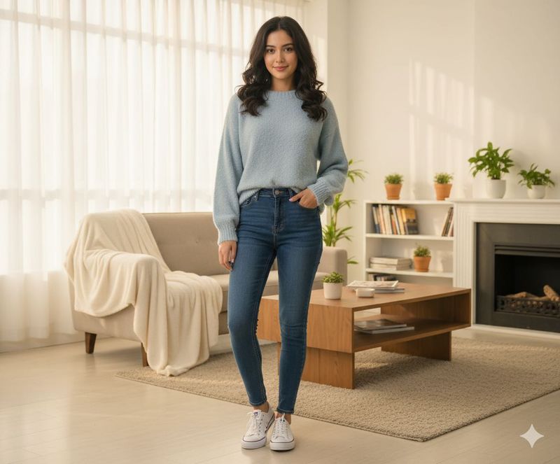 Cozy Blue Sweater