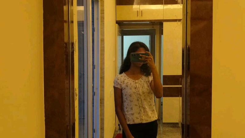 White Floral Top