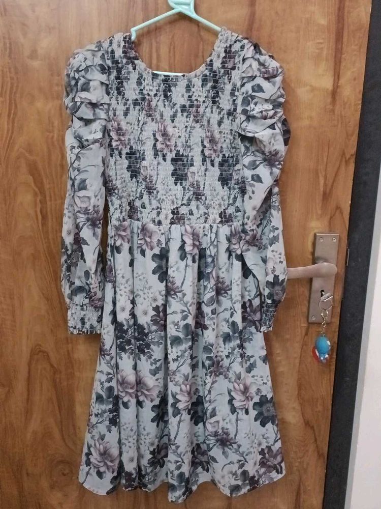 brand new grey frock