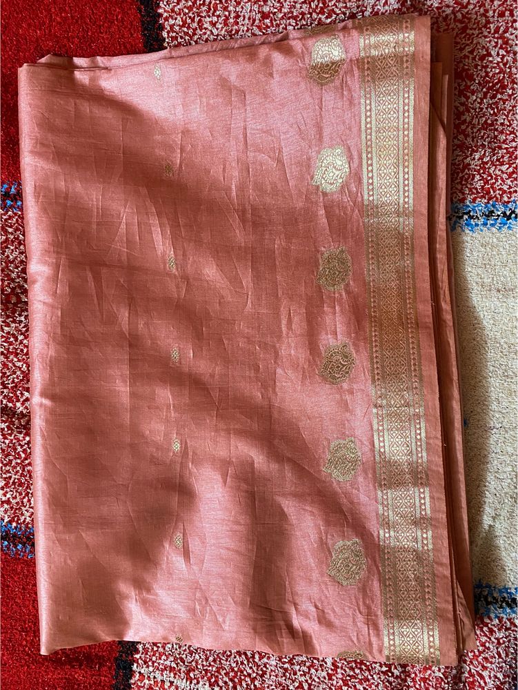 Pink Semi Silk Saree