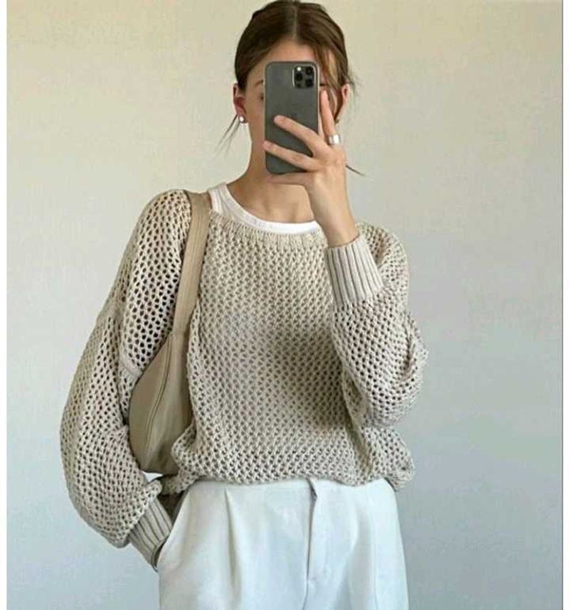 Beige Knit Sweater