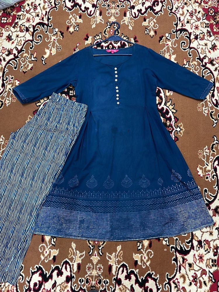 Varanga Blue Kurta