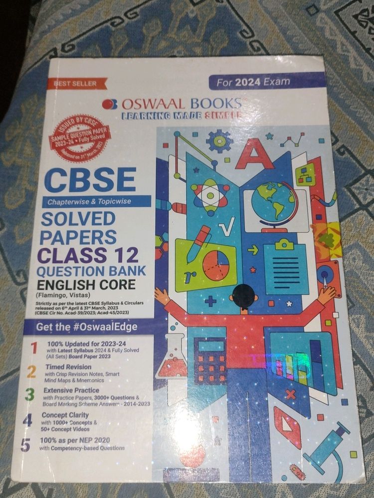 Combo Chem+pysics+eng Oswal Question bank Class12