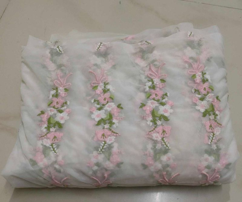 Floral Embroidered Fabric