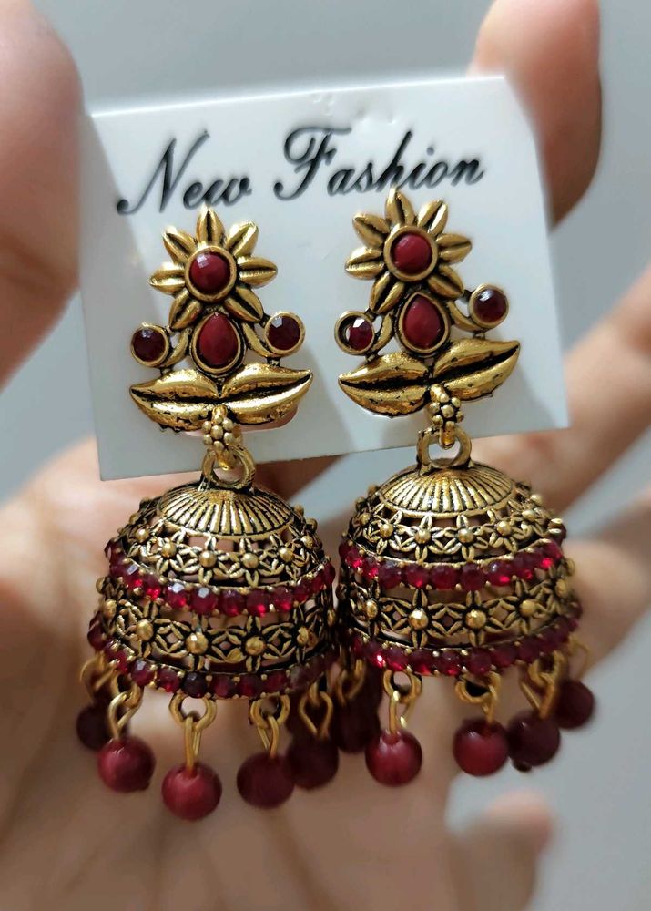 Antique Elegant Jhumka Earrings