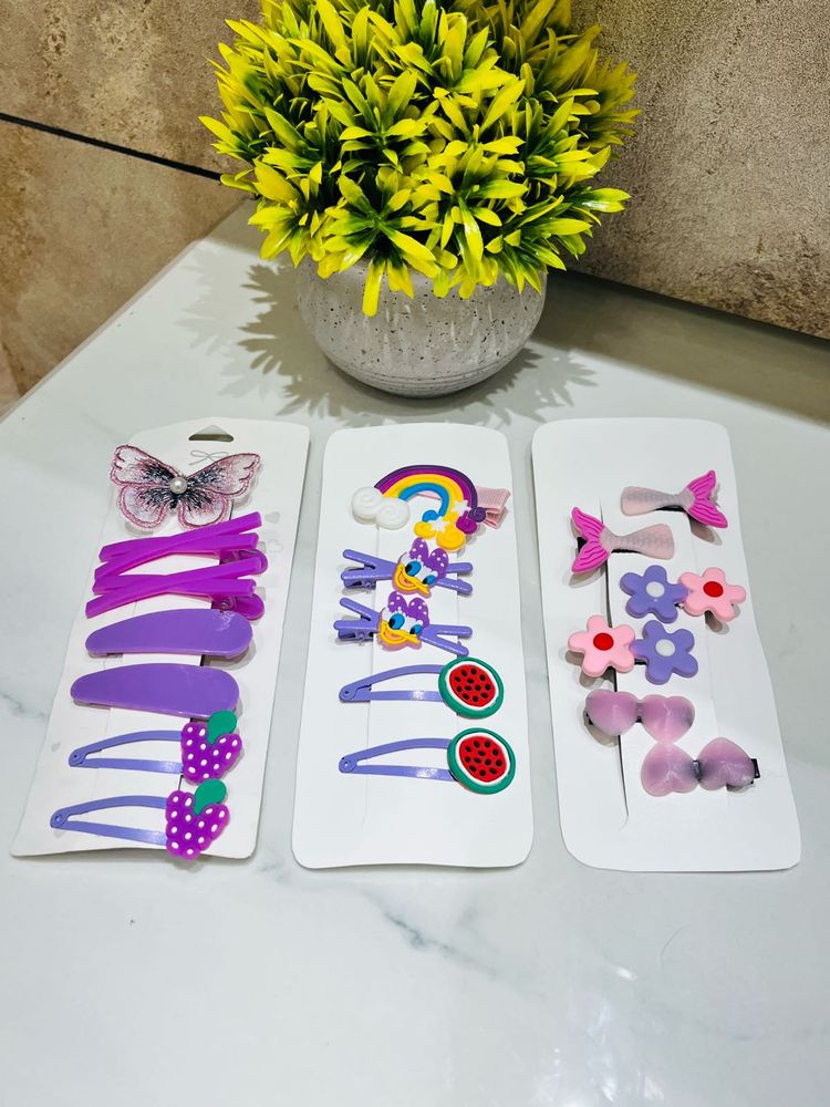 Hair Clip Set 9 Cards