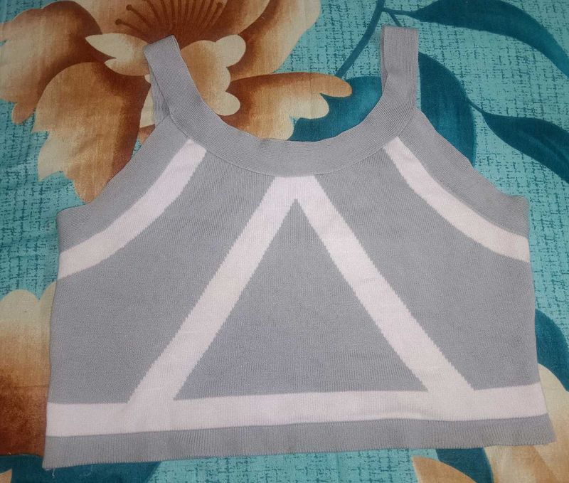 Gray Knit Tank Top cash only
