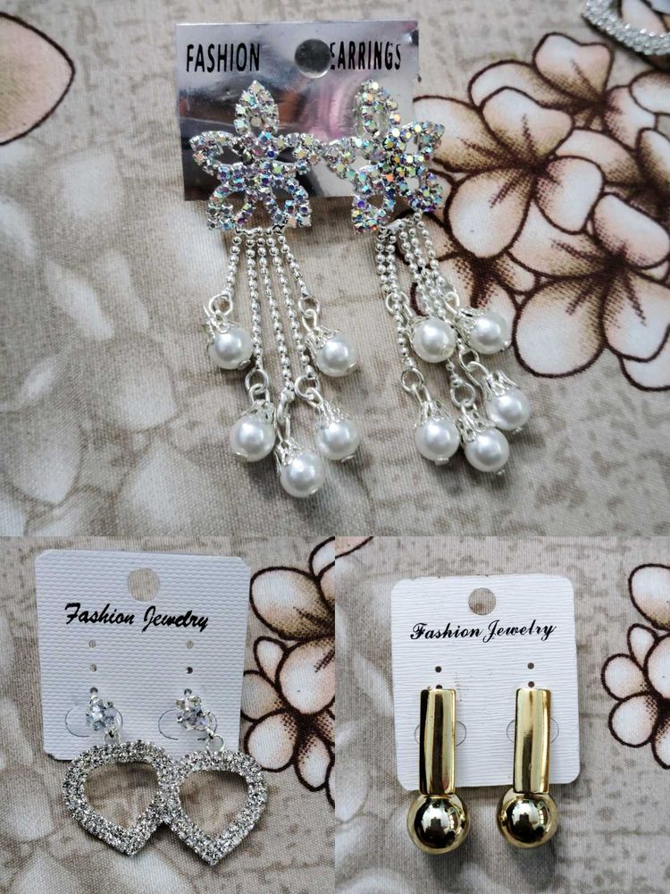 Fashion Earrings Set Of 3