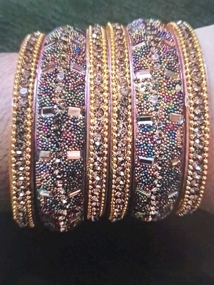 Set Of 4 Beaded Bangle