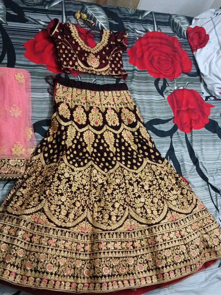 Bridal Lehenga Choli Dupatta set