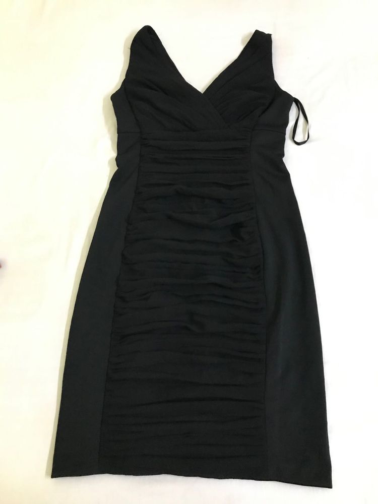 Black Ruched Bodycon Bust 32