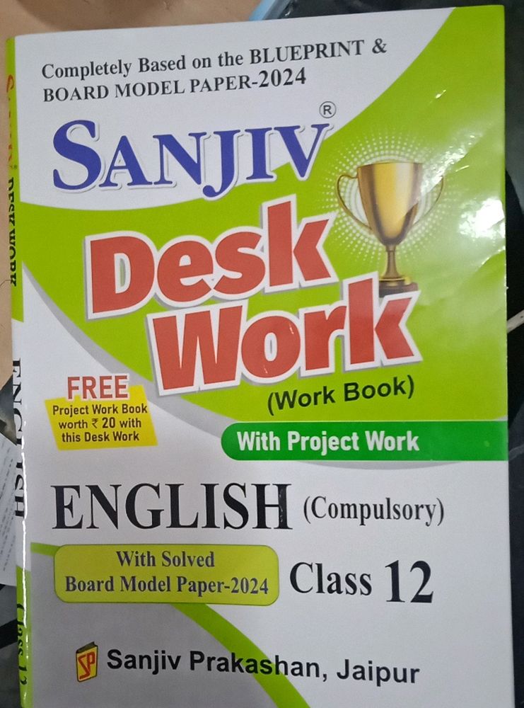 Class 12th(XII) sanjiv English Desk Work 2024