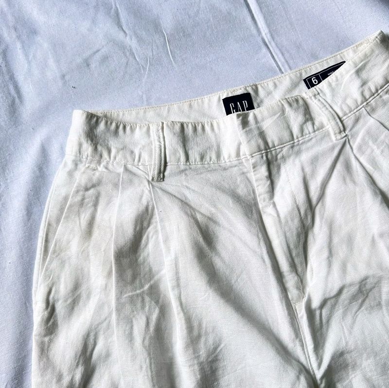 GAP Wide Leg Pants (White)