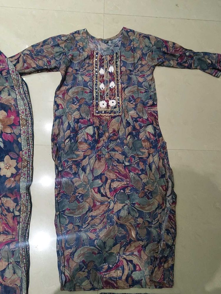 Dress With Pant And Dupatta