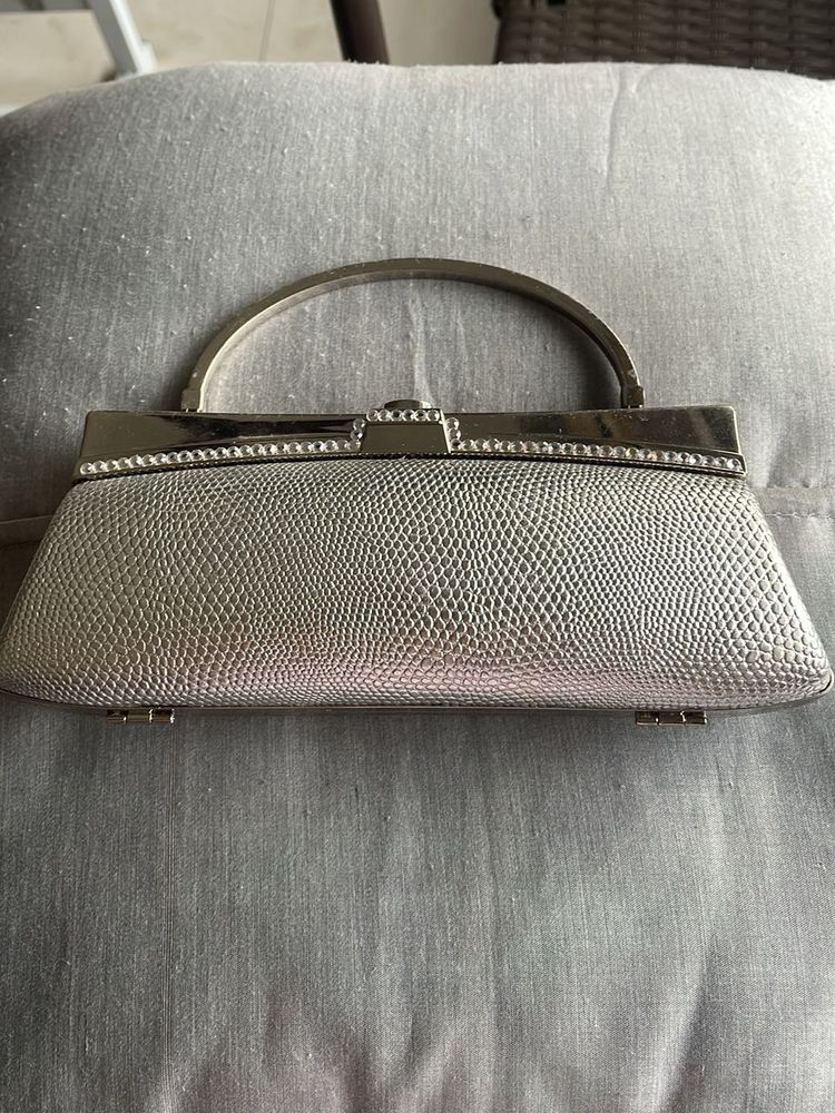 Silver Minauderie Bag