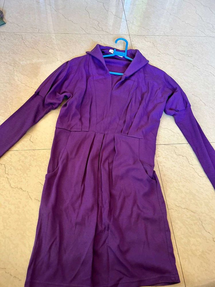 Purple Casual Dress