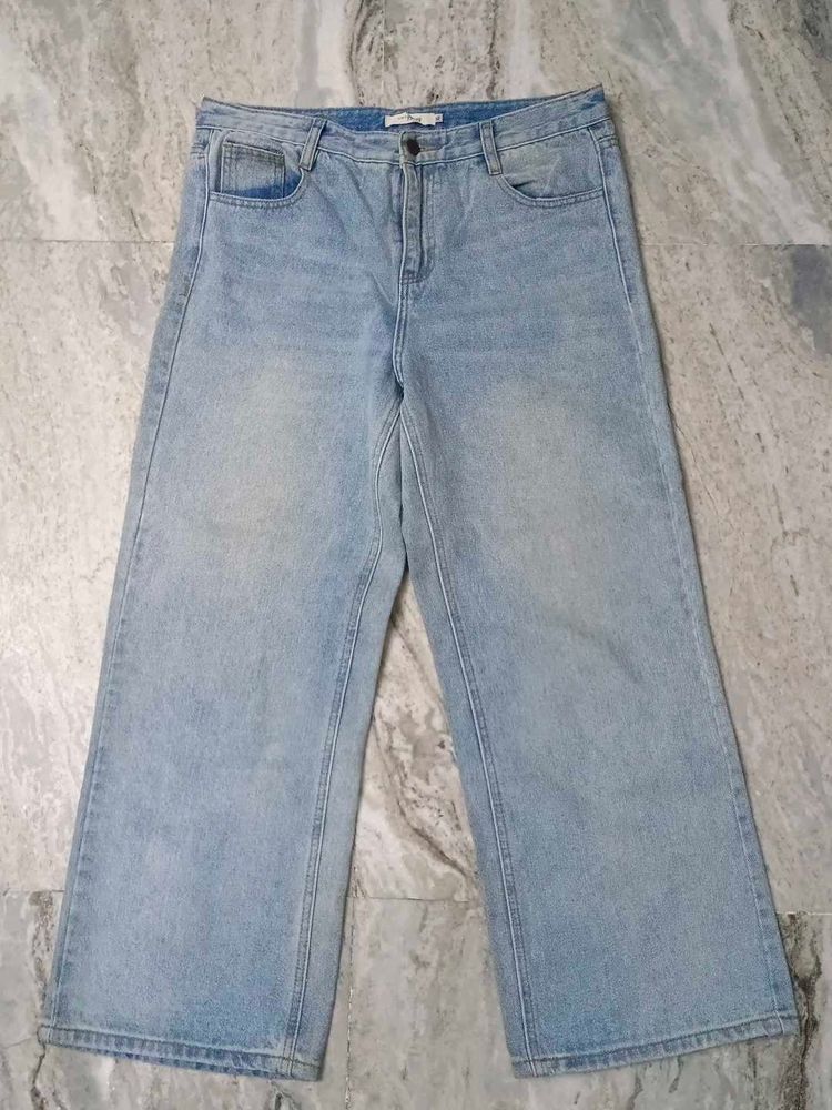 Wide Leg Denim Jeans